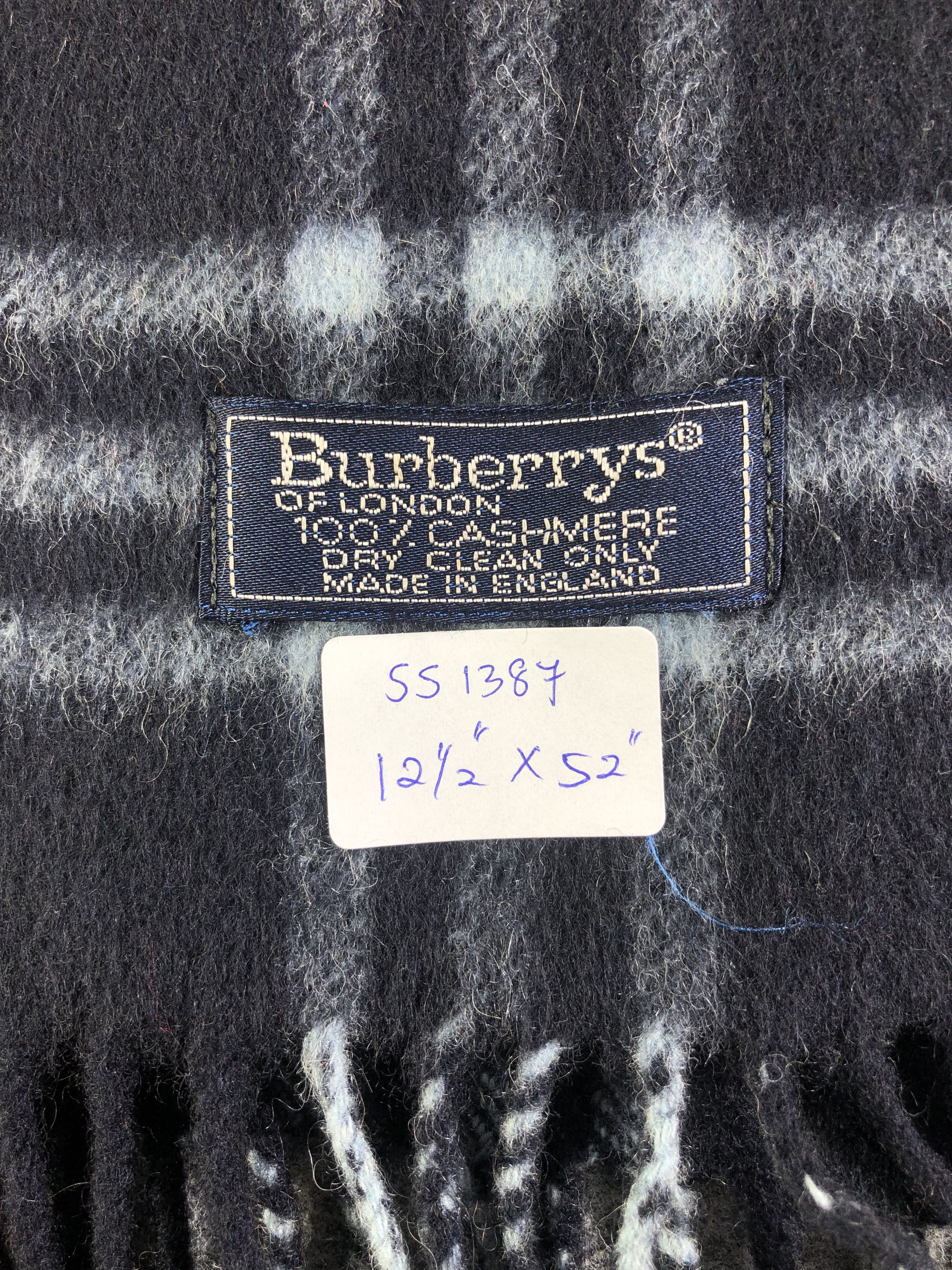 Burberry Burberrys Cashmere Scarf / Muffler / Neckwear SS1387 Size ONE SIZE - 4 Thumbnail