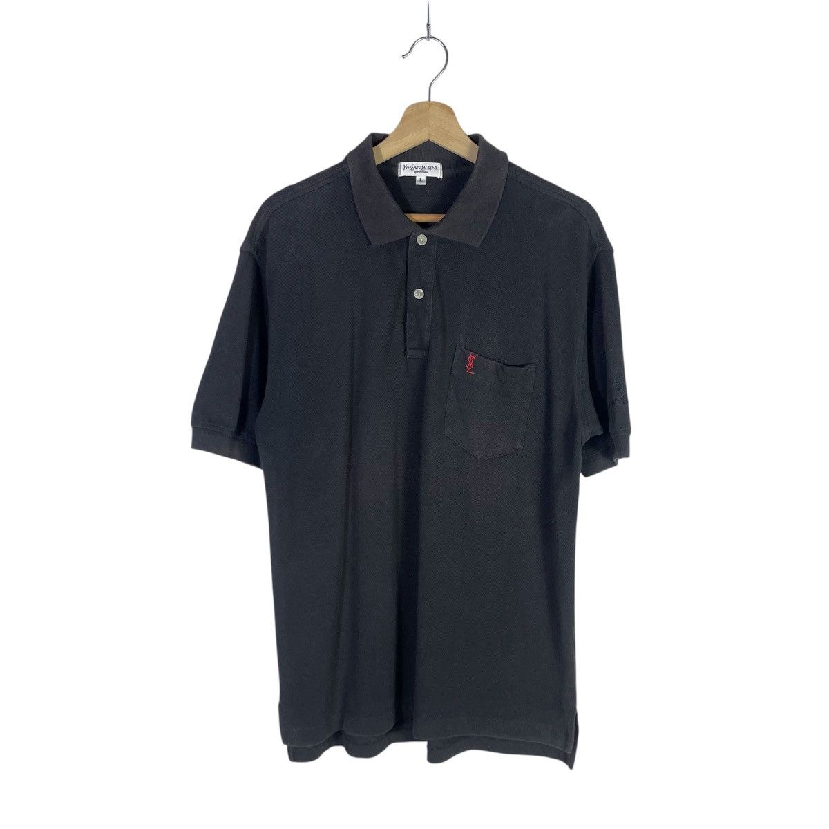 Vintage × Yves Saint Laurent Vintage Ysl Yves Saint Laurent Polo Pocket Tshirt Size US L / EU 52-54 / 3 - 1 Thumbnail