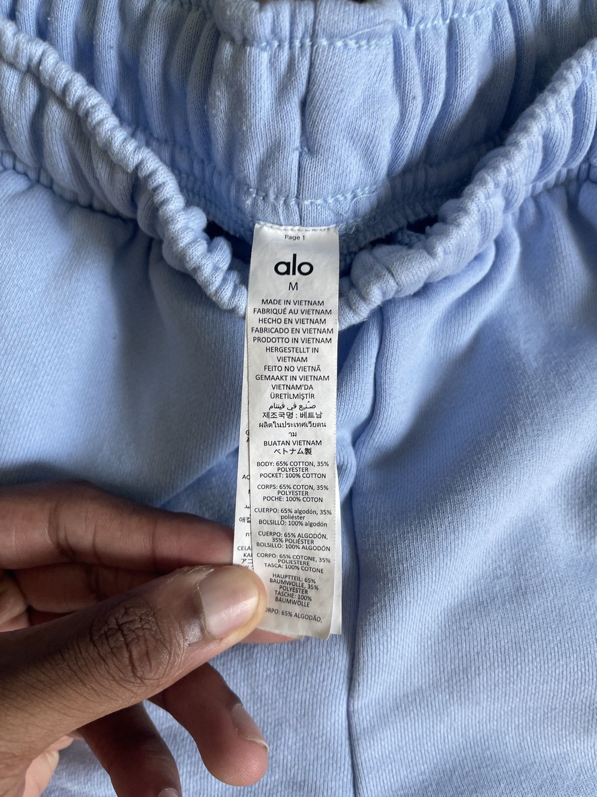 Alo Light Blue Alo Sweats Size US 30 / EU 46 - 3 Thumbnail