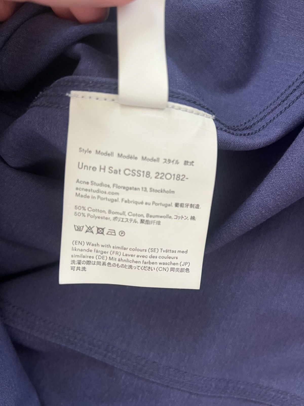 Acne Studios Acne Studios Blå Konst Jacket Size US S / EU 44-46 / 1 - 10 Thumbnail