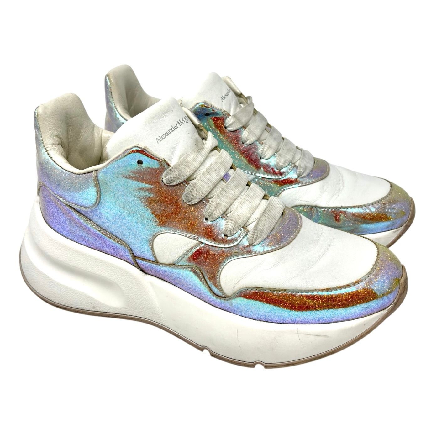 Alexander McQueen Alexander McQueen Holographic Sneakers Size US 7.5 / IT 37.5 - 4 Thumbnail