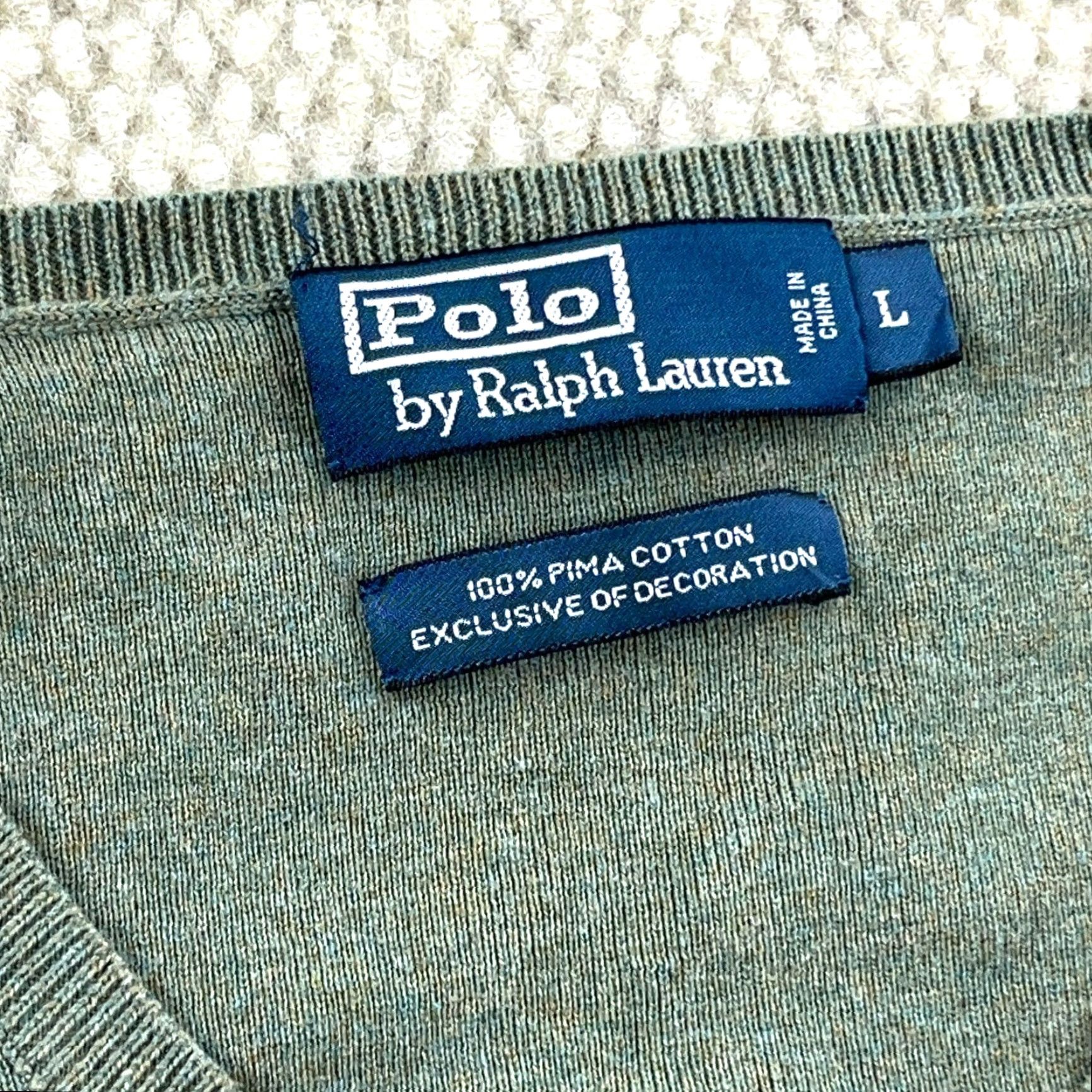 Polo Ralph Lauren Polo Ralph Lauren Vest Men Large Green Red Pony K Soft Touch Pima Cotton Mens Size US L / EU 52-54 / 3 - 4 Thumbnail