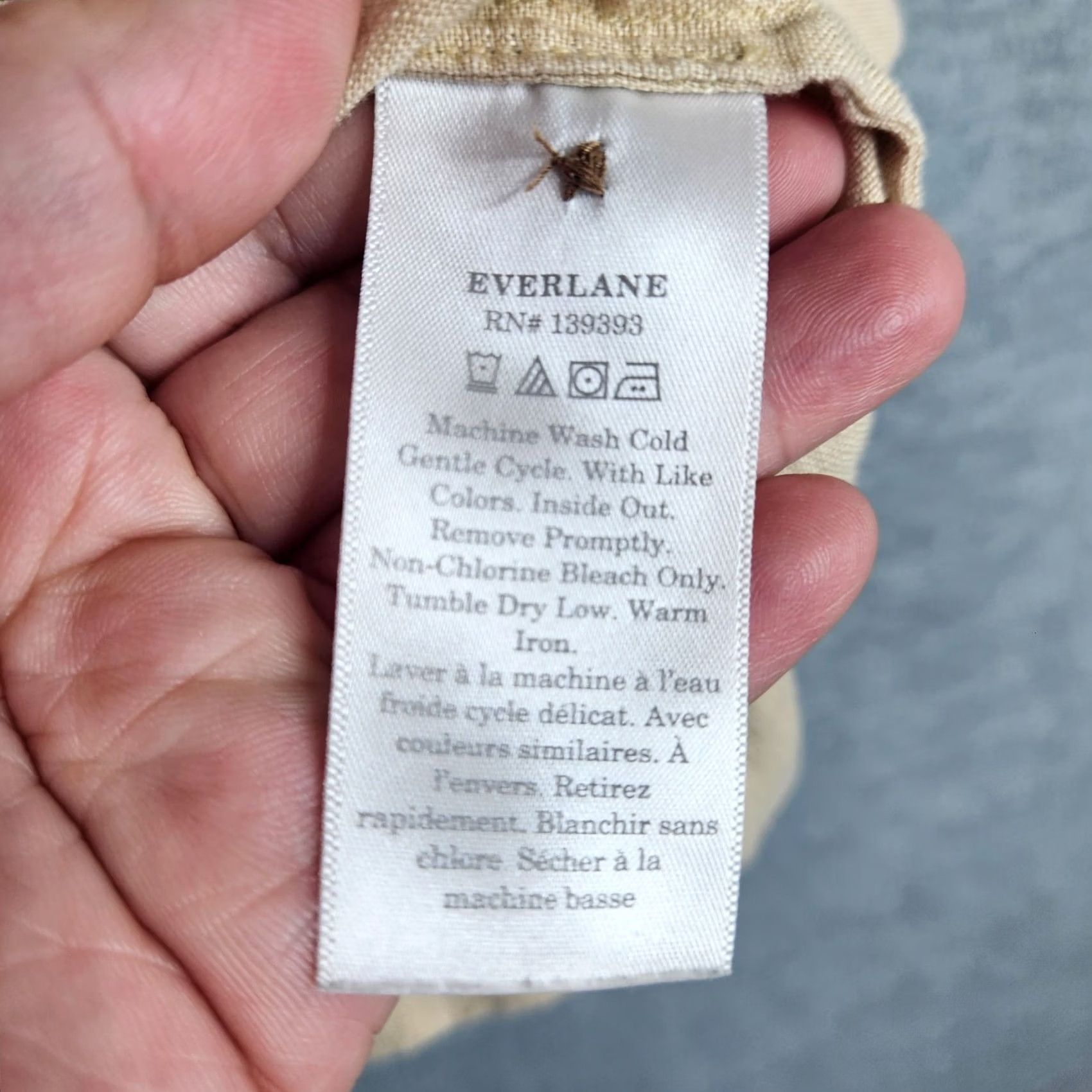 Everlane Everlane Linen Button Shirt Beige Short Sleeve XS Women Casual Shirt Size XS / US 0-2 / IT 36-38 - 6 Thumbnail