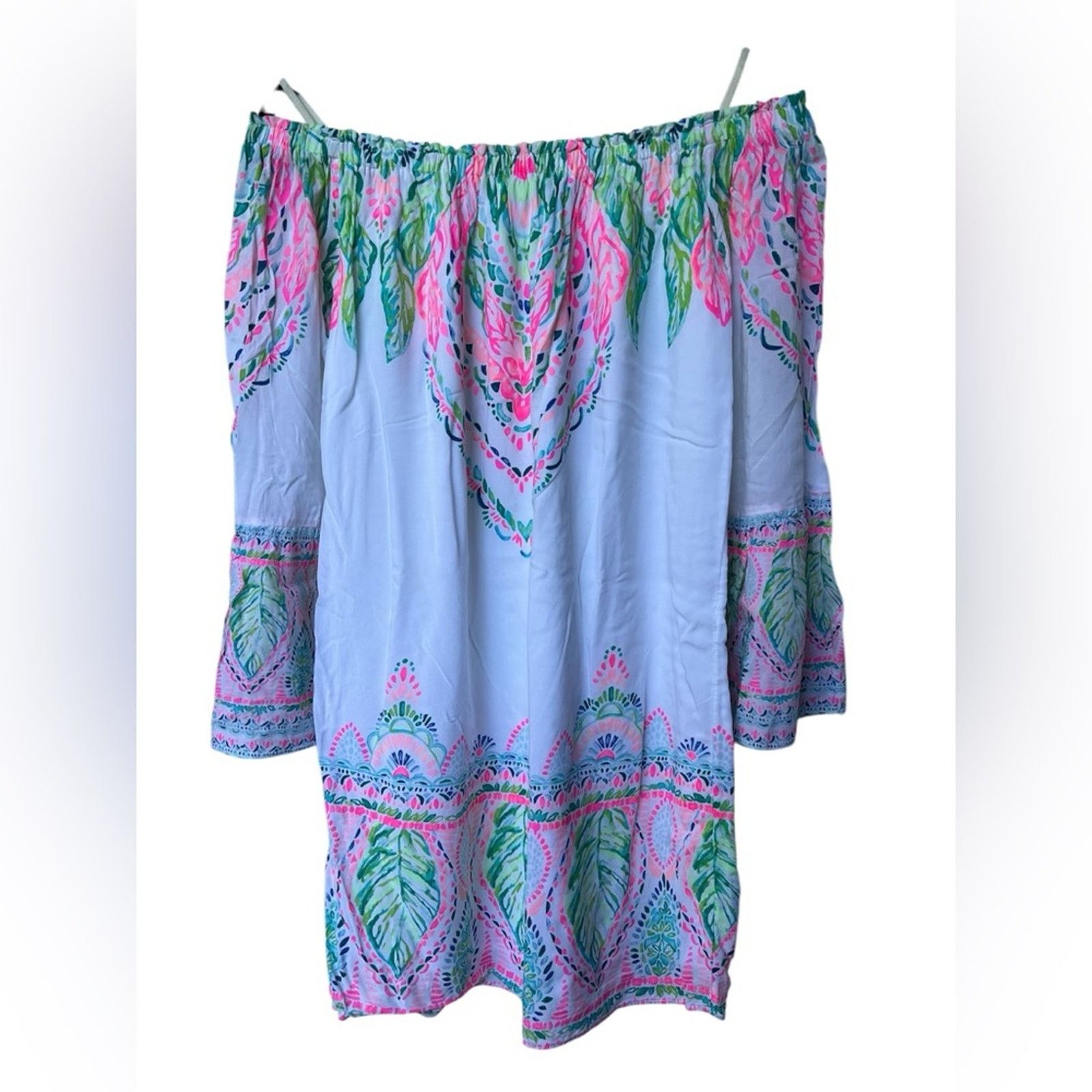 Lilly Pulitzer Lilly Pulitzer Nevie Off the Shoulder Dress Size XS Size XS / US 0-2 / IT 36-38 - 10 Thumbnail