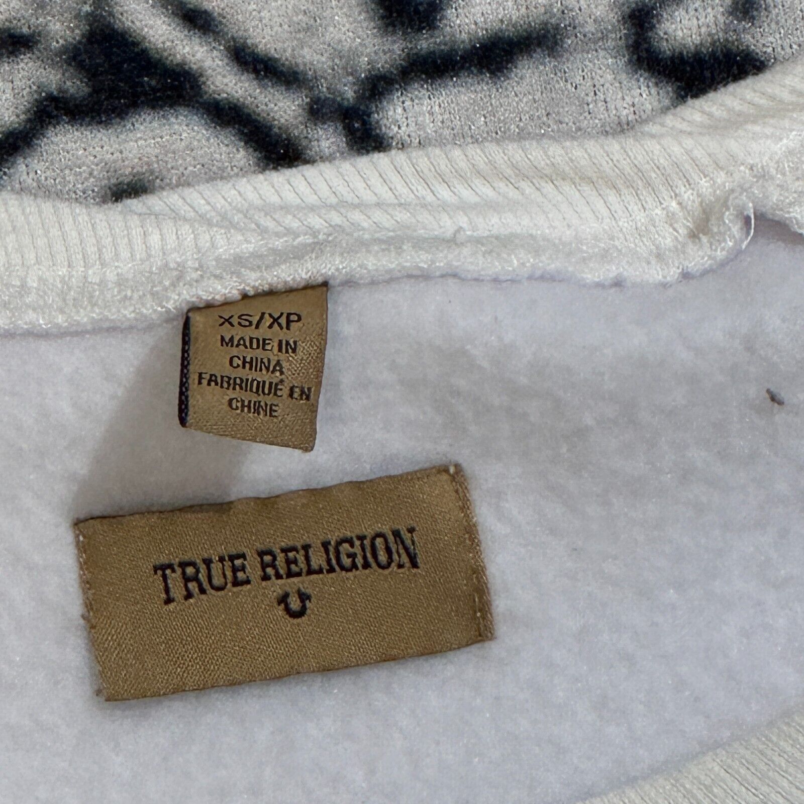 True Religion × Vintage True Religion Unisex White Cotton Crewneck Size XS Skull Zip Size US XS / EU 42 / 0 - 6 Thumbnail
