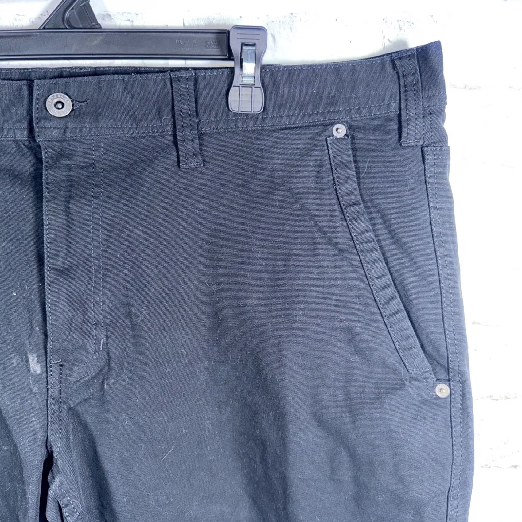 Eddie Bauer NWT Eddie Bauer Classic Fit Canvas Utility Pants Mens 40x32 Black Canvas Chino Style Pants Mens Regular 40x32 Size US 40 / EU 56 - 2 Thumbnail