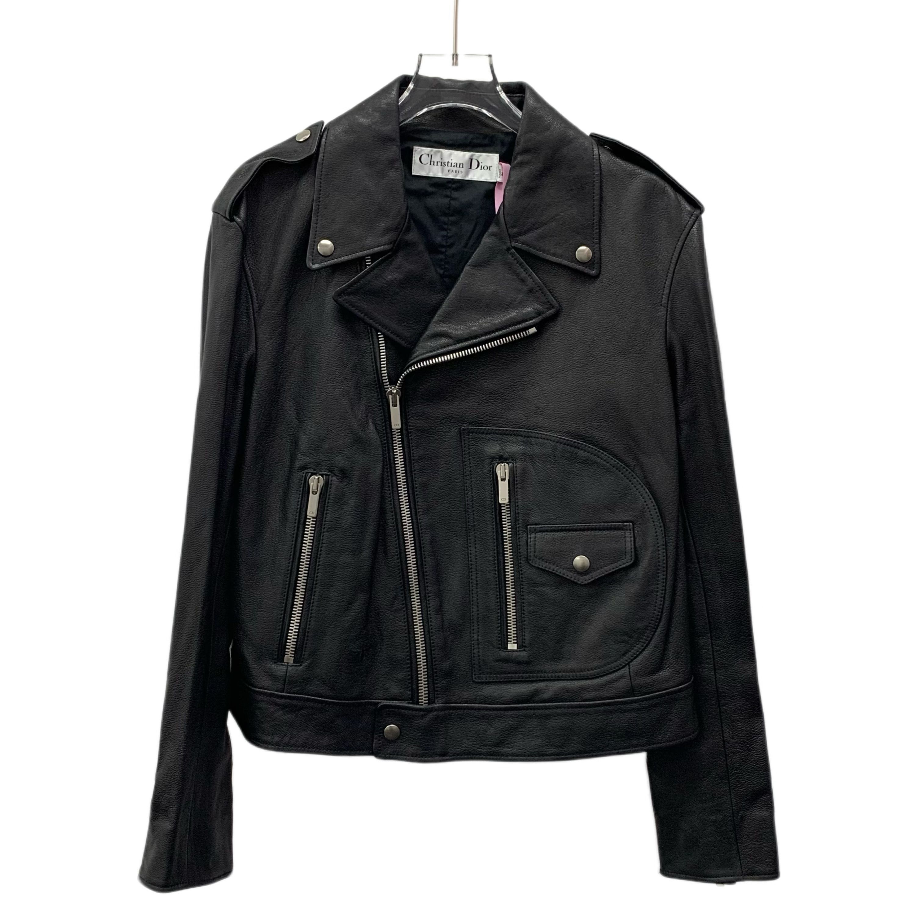 Dior Dior Jacket – Black Wheel Print Leather (Size M) Size M / US 6-8 / IT 42-44 - 1 Thumbnail