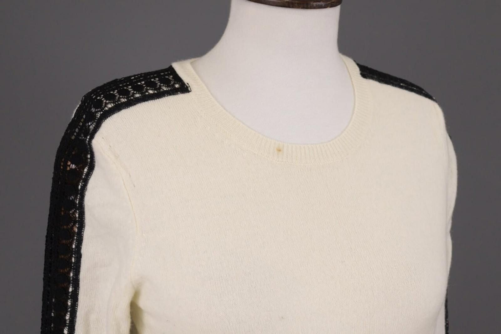 The Kooples The Kooples Beige Wool Cashmere Knit Sweater Size XS Size XS / US 0-2 / IT 36-38 - 6 Thumbnail