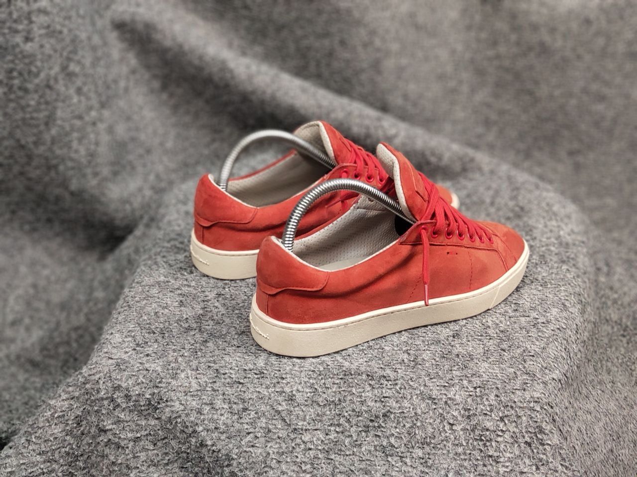 Santoni Santoni Design Orange women's Leather suede Classic Sneakers Size US 7 / IT 37 - 5 Thumbnail