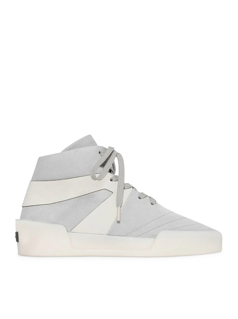 FOG Bball Grey/Off White Leather Sneakers New Auth