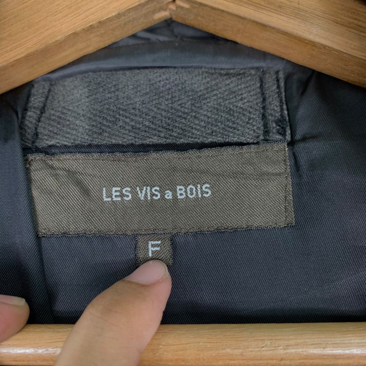 Japanese Brand LES VIS a BOIS Hooded Duffle Coat Wool Overcoat #0378-C17 Size US M / EU 48-50 / 2 - 15 Thumbnail