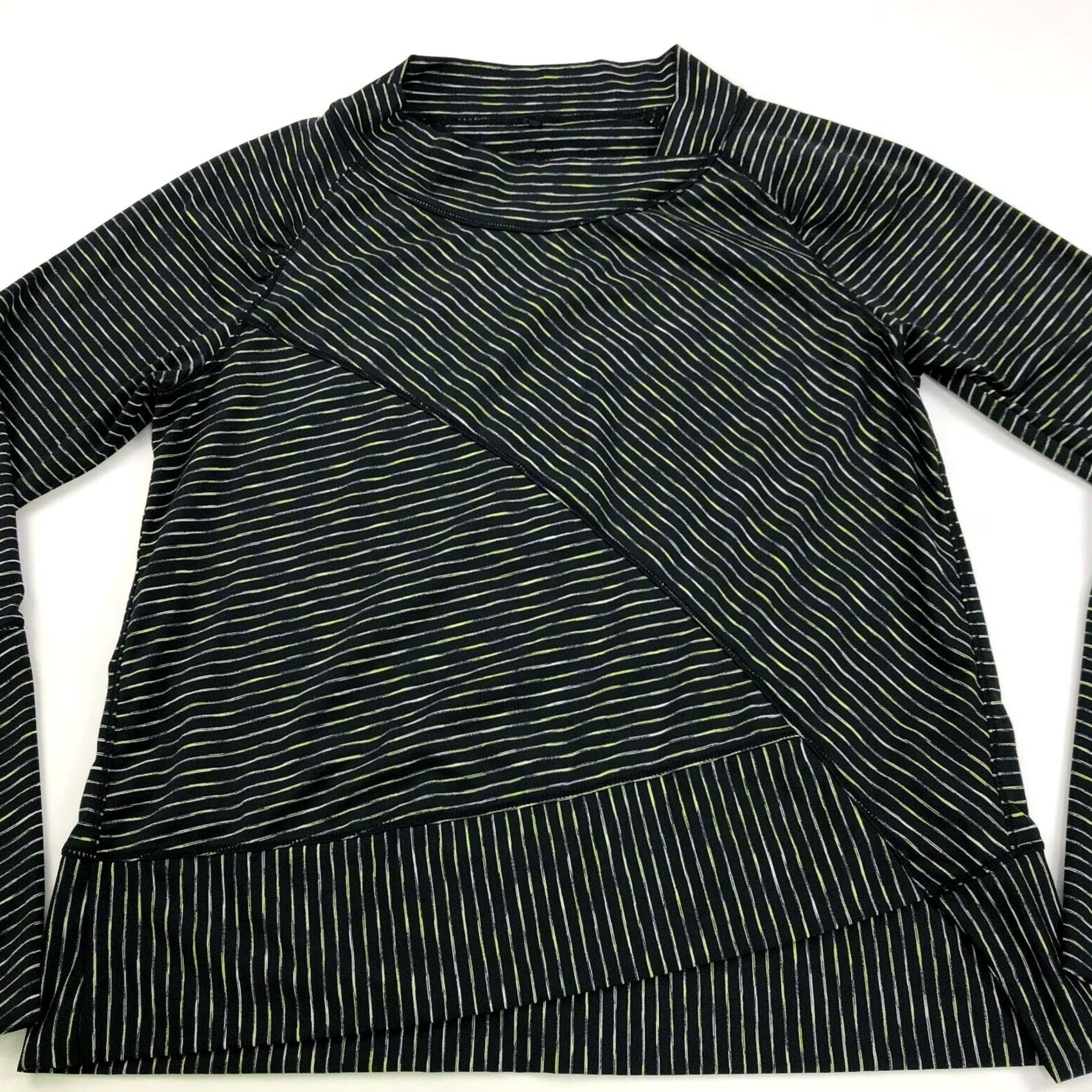 Prana prAna Alicia Pullover Top Womens Medium Black Athleisure w2alic314 Size M / US 6-8 / IT 42-44 - 2 Thumbnail