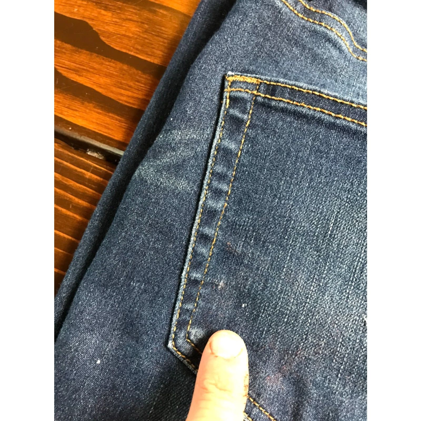 Vintage No Boundaries Jeans Women's 34x28 Blue Denim Straight Leg Pockets Jeans"} Size 24" / US 00 / IT 34 - 6 Thumbnail