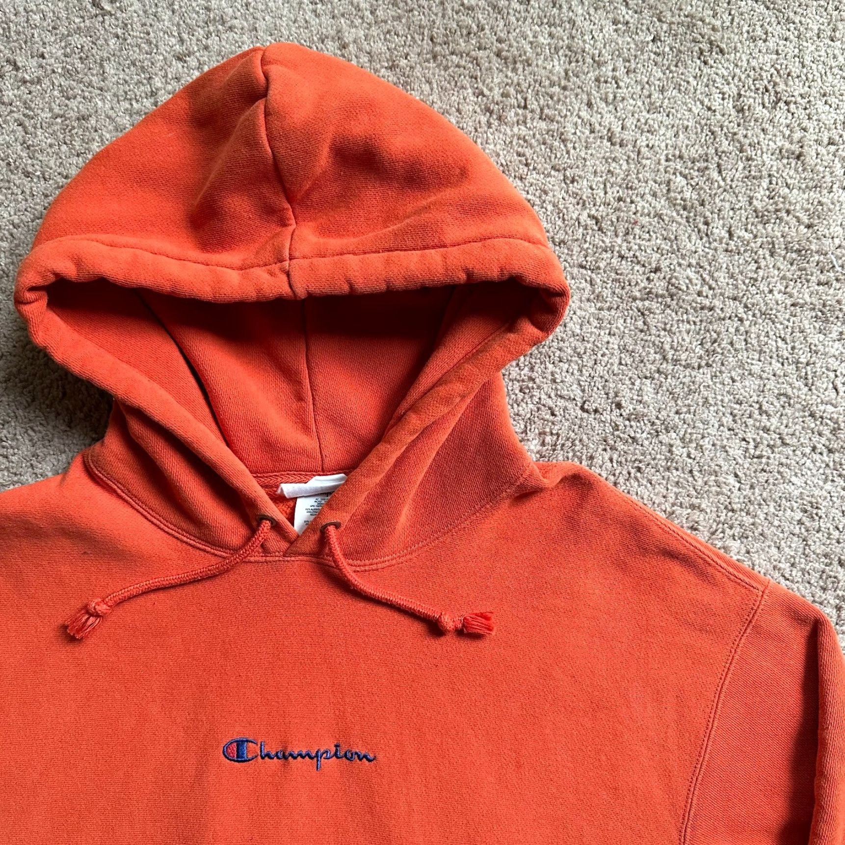 Champion Champion Sweatshirt Womens M Orange Pullover with Pockets Reverse Weave Size M / US 6-8 / IT 42-44 - 4 Thumbnail