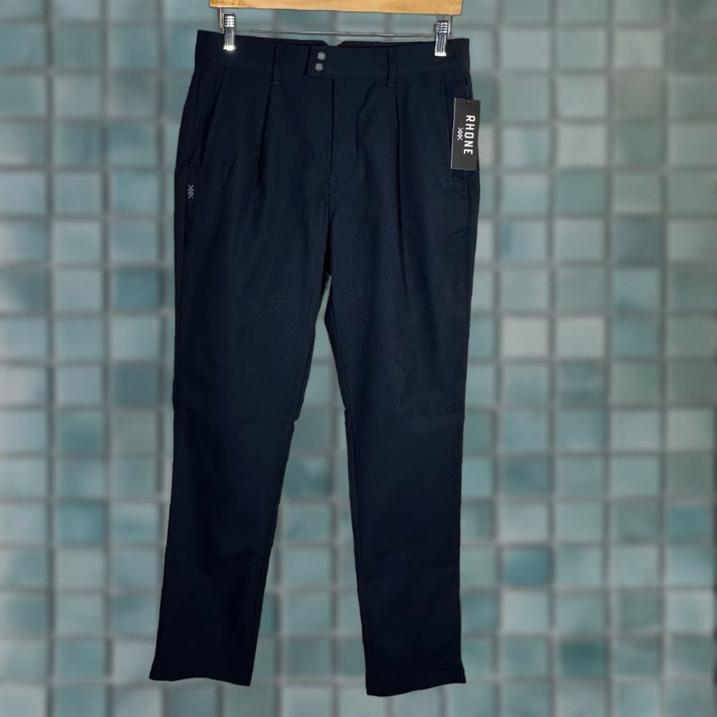 Rhone Rhone Golf Tour Trouser Mens 31 x 32 True Navy Performance Stretch NEW Size US 31 - 1 Thumbnail