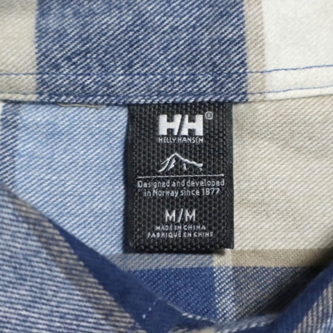 Helly Hansen Helly Hansen Shirt Button Up Mens M Organic Cotton Flannel Plaid Long Sleeve Black Multi-Colored Size US M / EU 48-50 / 2 - 5 Thumbnail