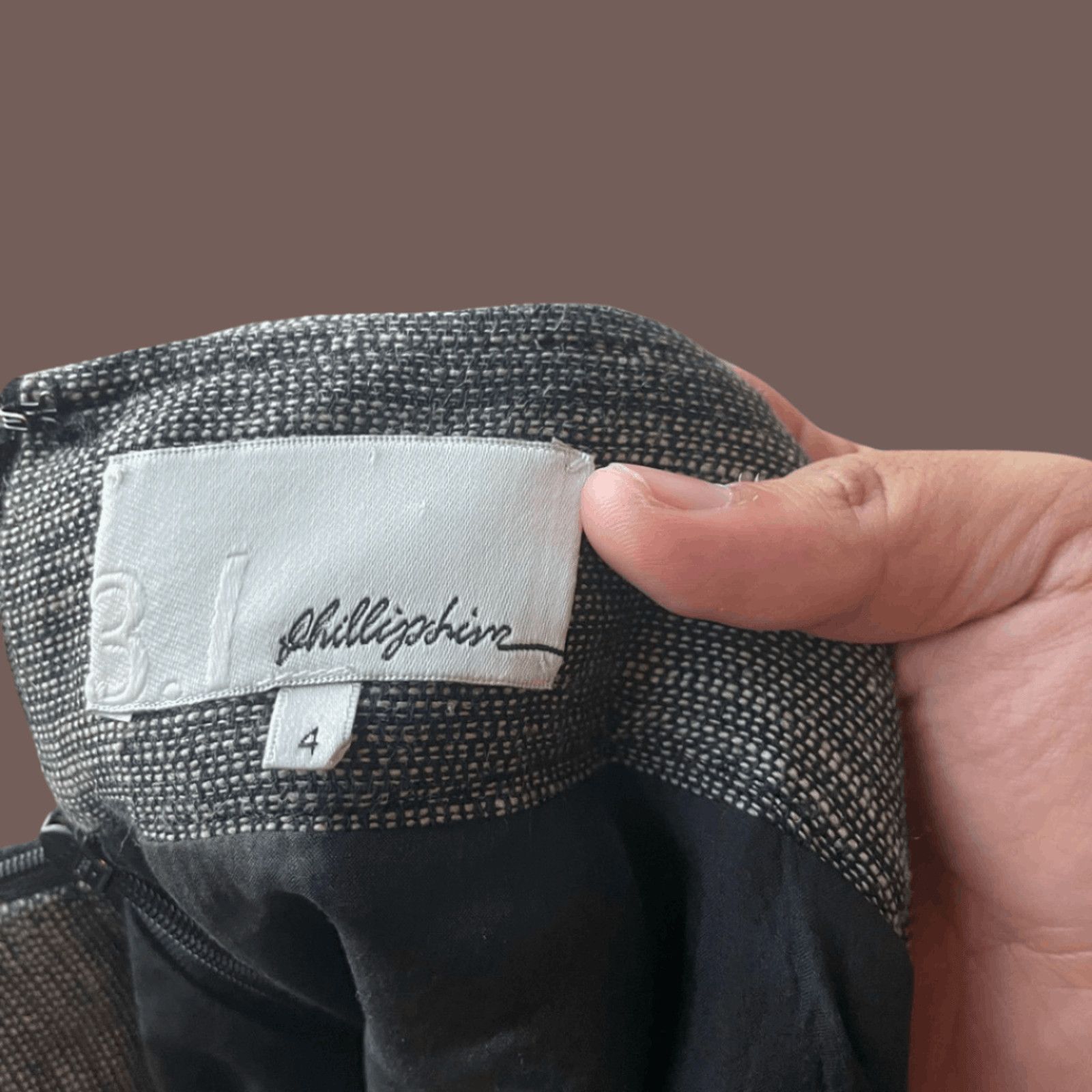 3.1 Phillip Lim VTG Mini Skirt | 3.1 Phillip Lim Gray Boucle Preppy Archive Size 27" / US 4 / IT 40 - 4 Thumbnail