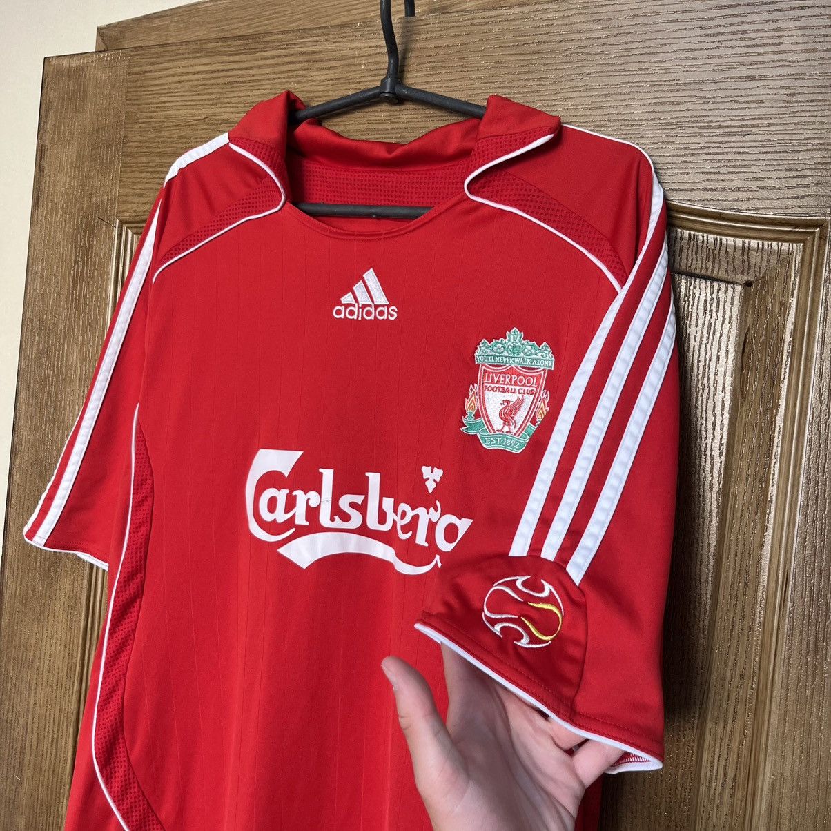 Adidas 2007 Adidas Liverpool Jersey Tshirt Size US L / EU 52-54 / 3 - 4 Thumbnail