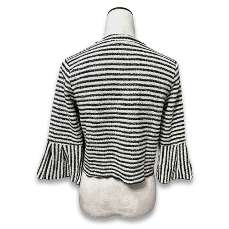 Other Urban Romantics Crop Top Flared Sleeves Stripe Black/White S Size S / US 4 / IT 40 - 3 Thumbnail