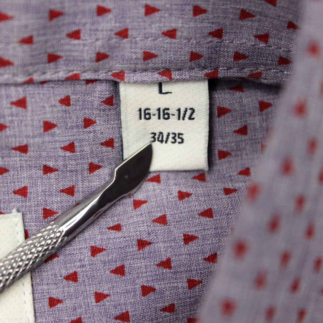 Lucky Brand Lucky Brand Shirt Mens 16-16 1/2 34/35 Purple/Red Geometric 4 Way Stretch Slim Shirt Mens Slim Geometric Purple Red Christmas Quando? Size US XL / EU 56 / 4 - 7 Thumbnail