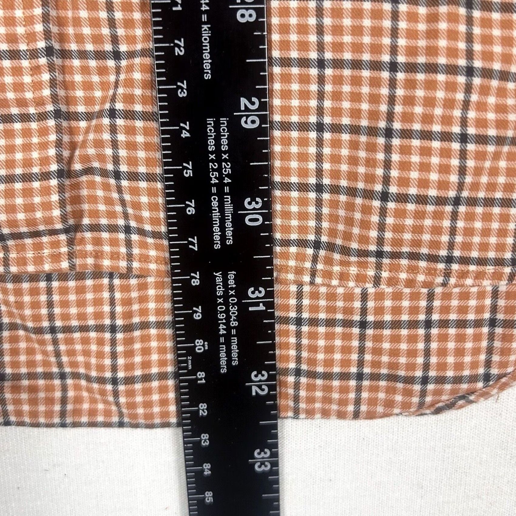 Lands' End Lands’ End Mens Plaid Long Sleeve Button-Down Shirt Size 17-35 Orange Cotton Shirt Mens Regular XS? Size US XL / EU 56 / 4 - 5 Thumbnail