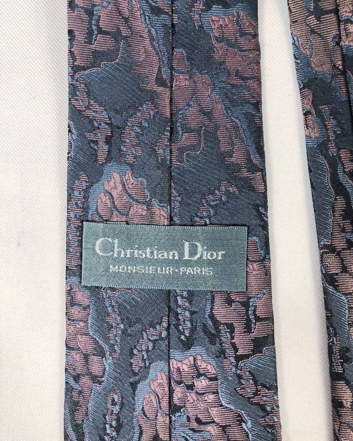 Christian Dior Monsieur Rare Vintage Christian Dior Monsieur Silk Tie Size ONE SIZE - 6 Thumbnail