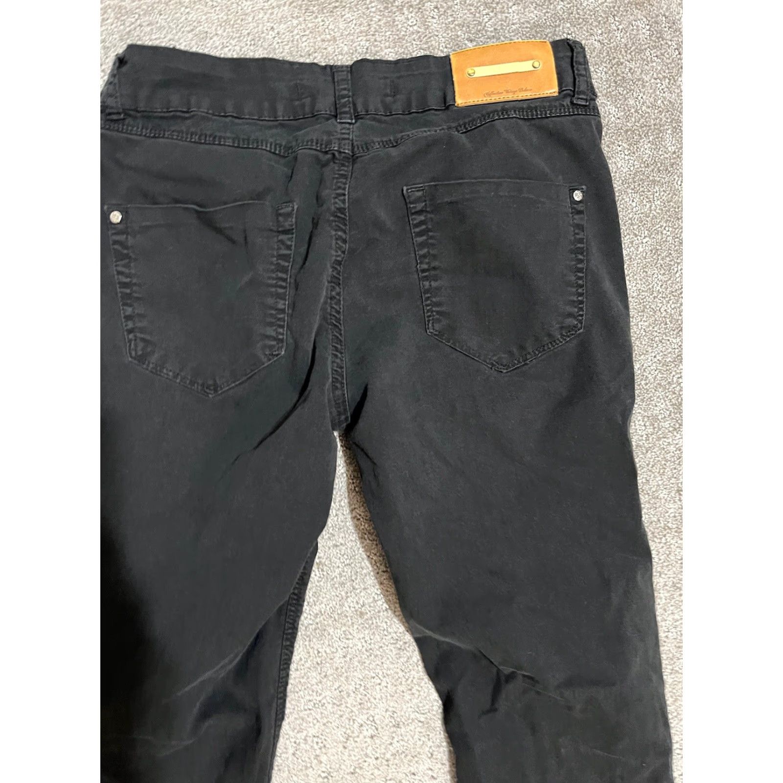 Zara zara basic jeans women's size 6 black skinny casual lightly stretch mid Rise Size 28" / US 6 / IT 42 - 2 Thumbnail