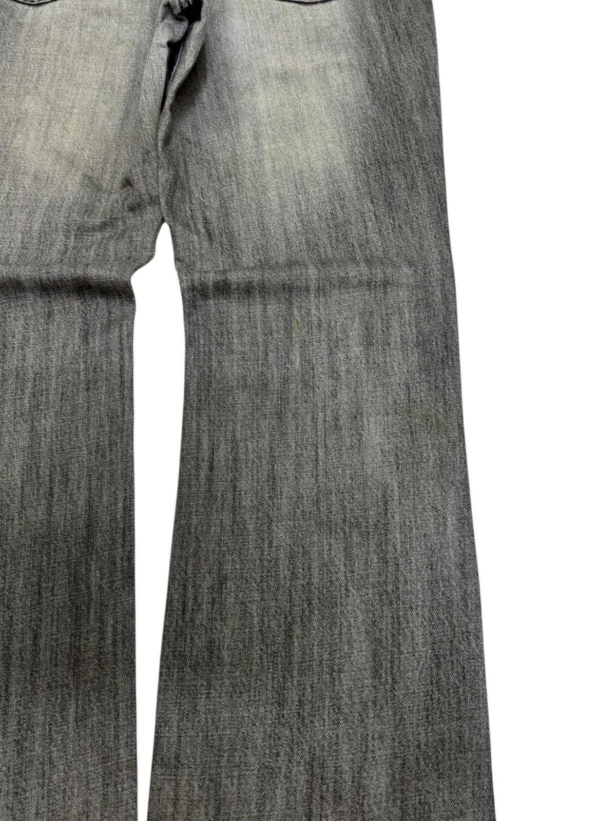 Japanese Brand Flare Mossimo Grey Distressed Pant Y2K Workwear Grunge Style Size US 30 / EU 46 - 13 Thumbnail