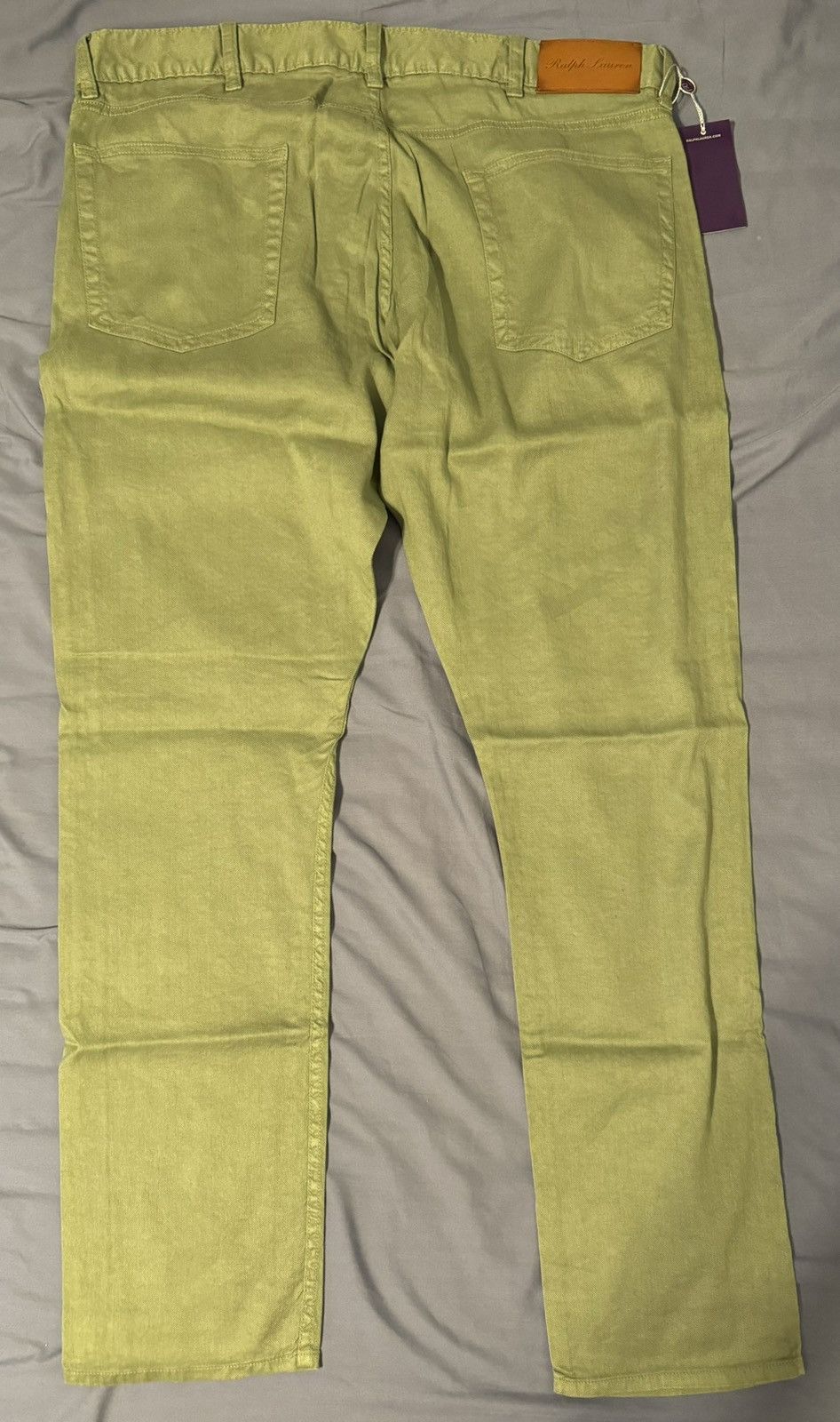 Ralph Lauren Purple Label Ralph Lauren Purple Label Green Denim Trousers Size US 38 / EU 54 - 3 Thumbnail