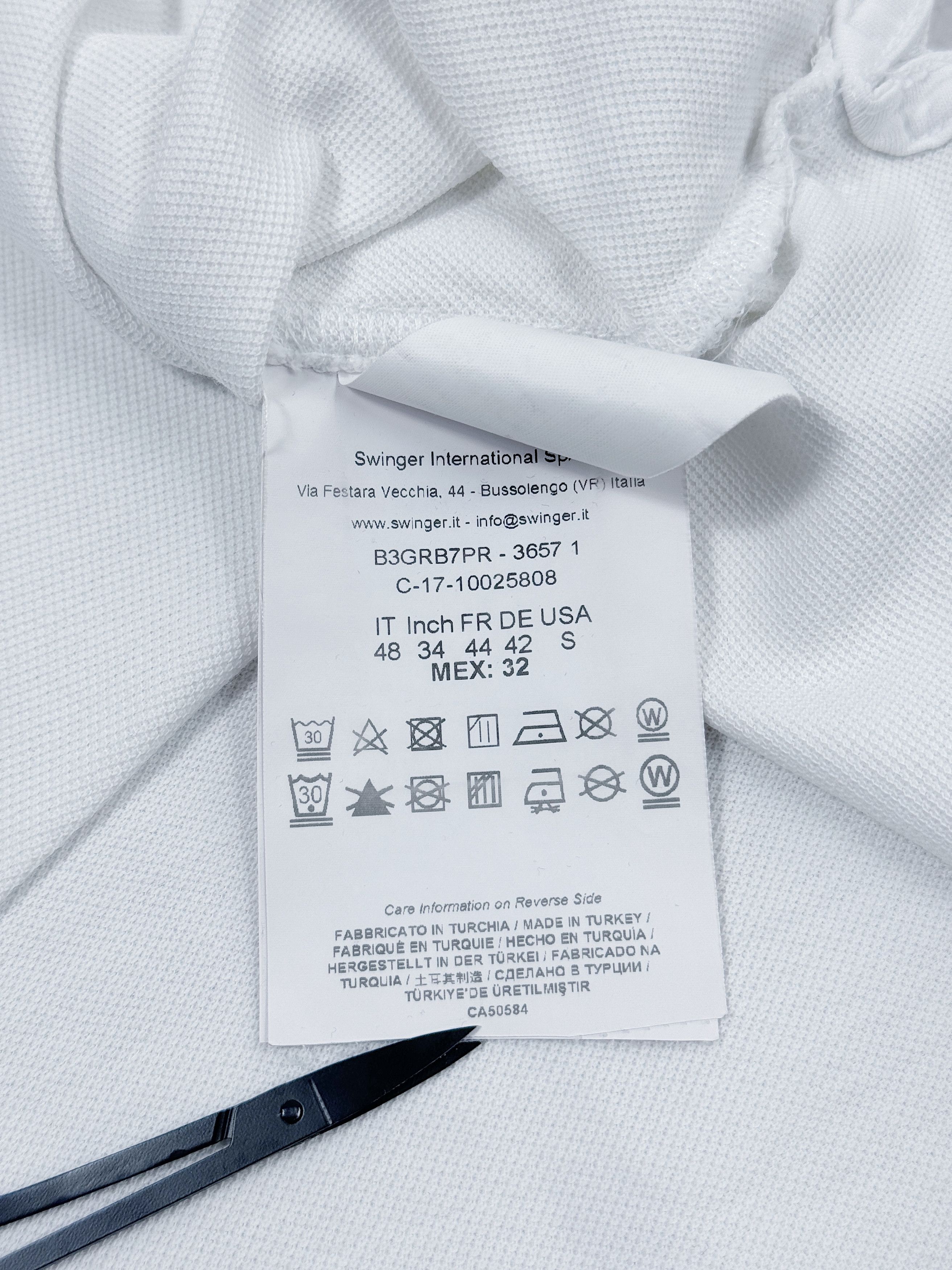 Versace Versace Jeans Polo T-Shirt White Color & Chest Leather Logo Size US S / EU 44-46 / 1 - 16 Thumbnail