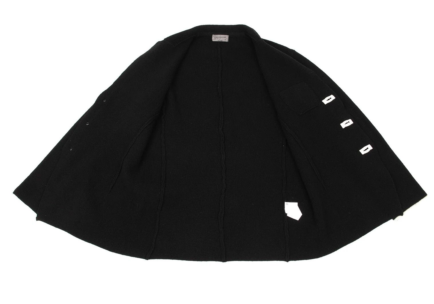 Yohji Yamamoto Yohji Yamamoto Wool Knit Blazer Black 3 Size US L / EU 52-54 / 3 - 9 Thumbnail