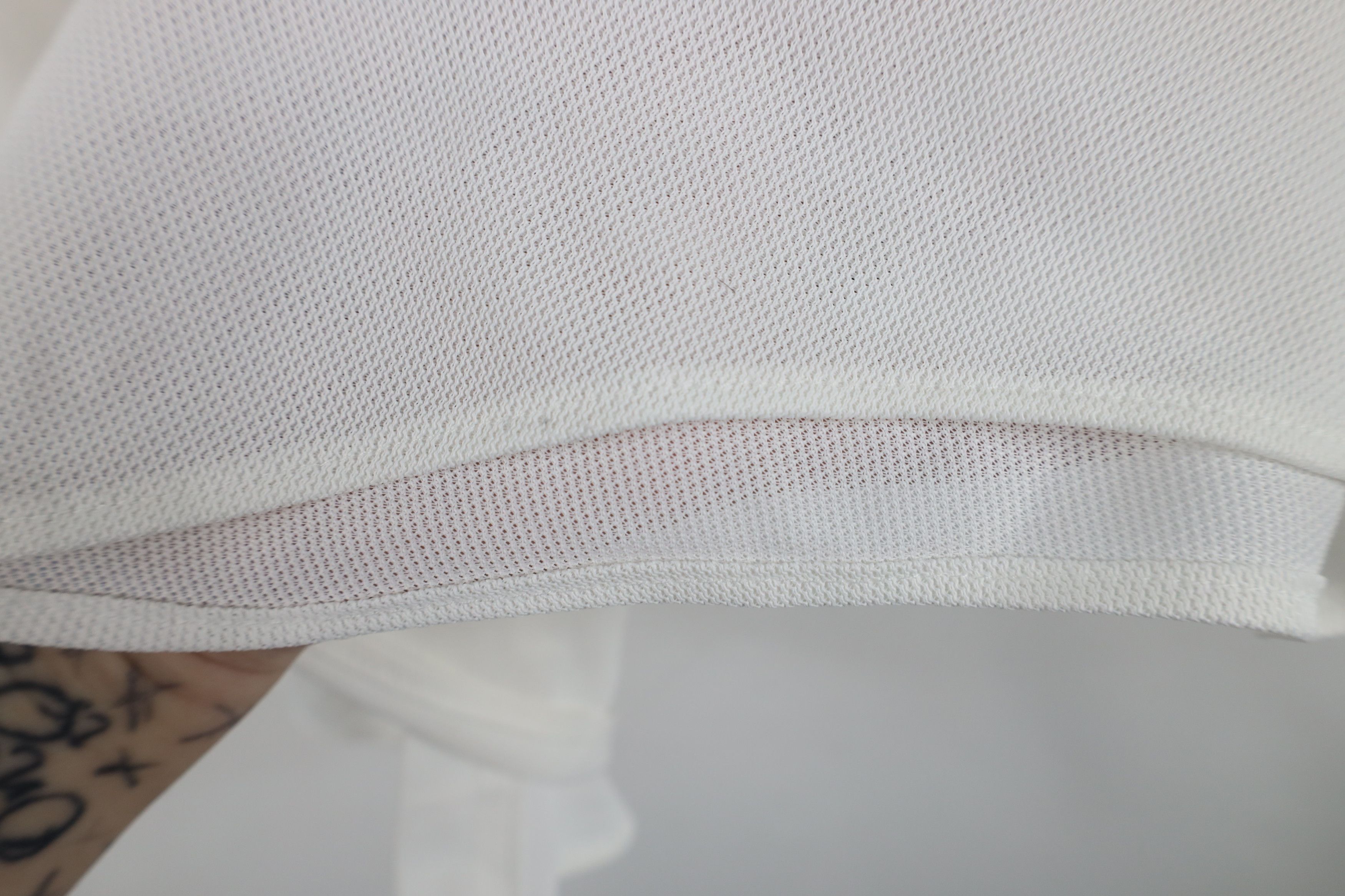 Vintage Vintage 70s Streetwear Knit Collared Button Shirt White Size US XL / EU 56 / 4 - 5 Thumbnail