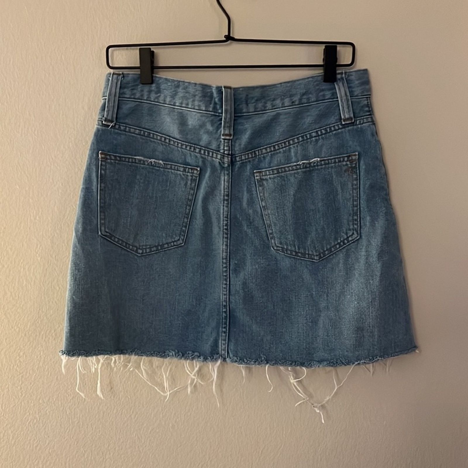Madewell Madewell Rigid Denim A-Line Mini Skirt in Lovell Size 27 Size 27" / US 4 / IT 40 - 5 Thumbnail