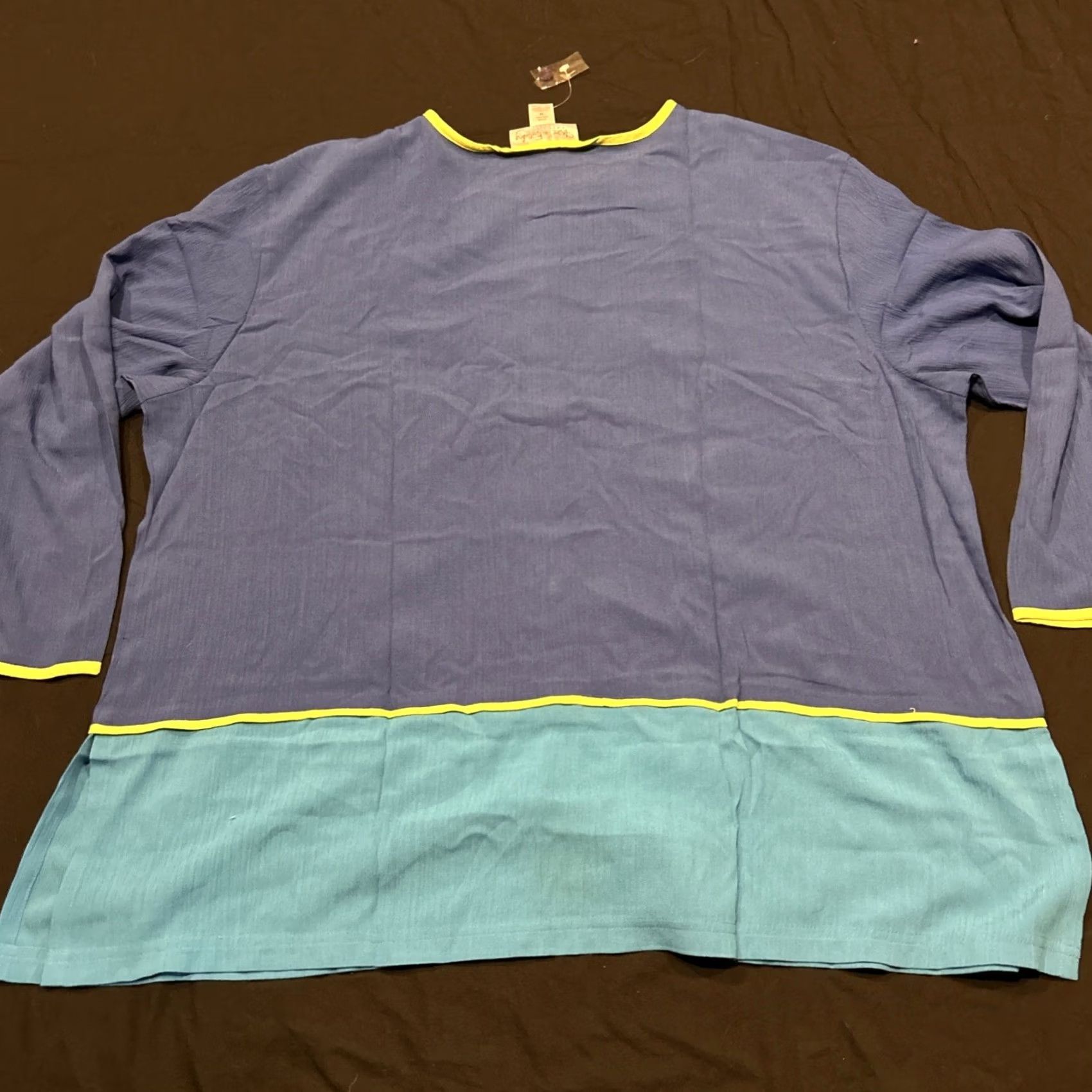 Diane von Furstenberg Diane von Furstenberg Color Authority Turquoise Button Down Shirt NWT 3XL Size XXL / US 16-18 / IT 52-54 - 3 Thumbnail