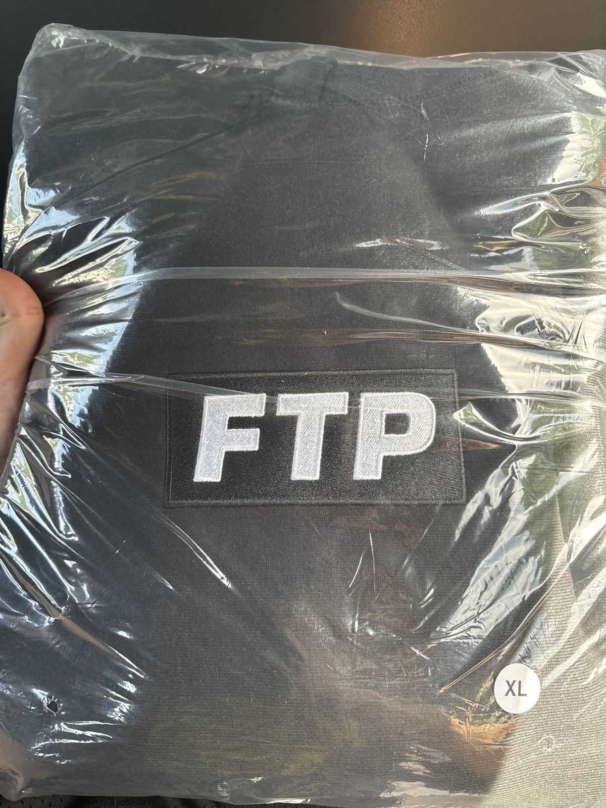 image of Fuck The Population x Fuct Ftp Slap Logo Black Hoodie, Men's (Size XL)