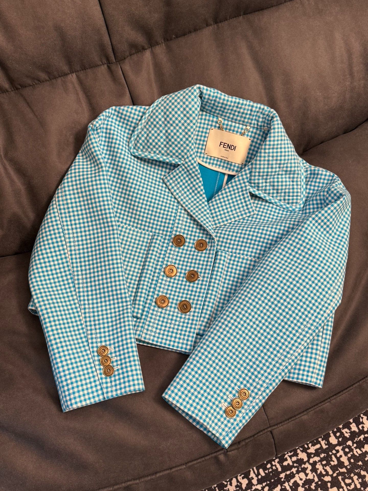 Fendi Fendi Blue Women's Coat Size M / US 6-8 / IT 42-44 - 1 Thumbnail