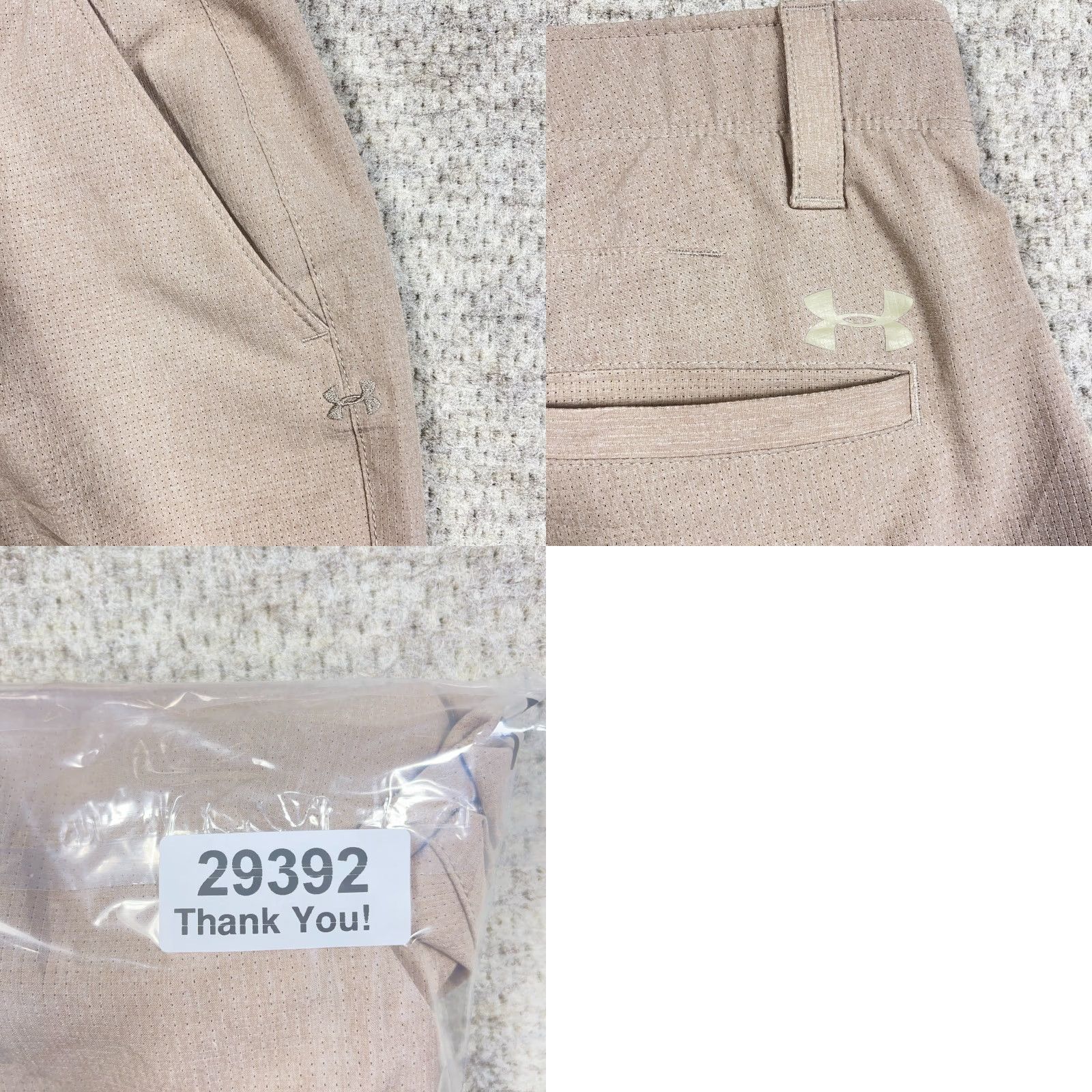 Under Armour Under Armour Golf Pants Men 36x32 Khaki Chino Heat Gear Performance Golf Beig​e Breathable Moisture Wicking Pockets Flat Front Regular Straight Size US 36 / EU 52 - 9 Thumbnail