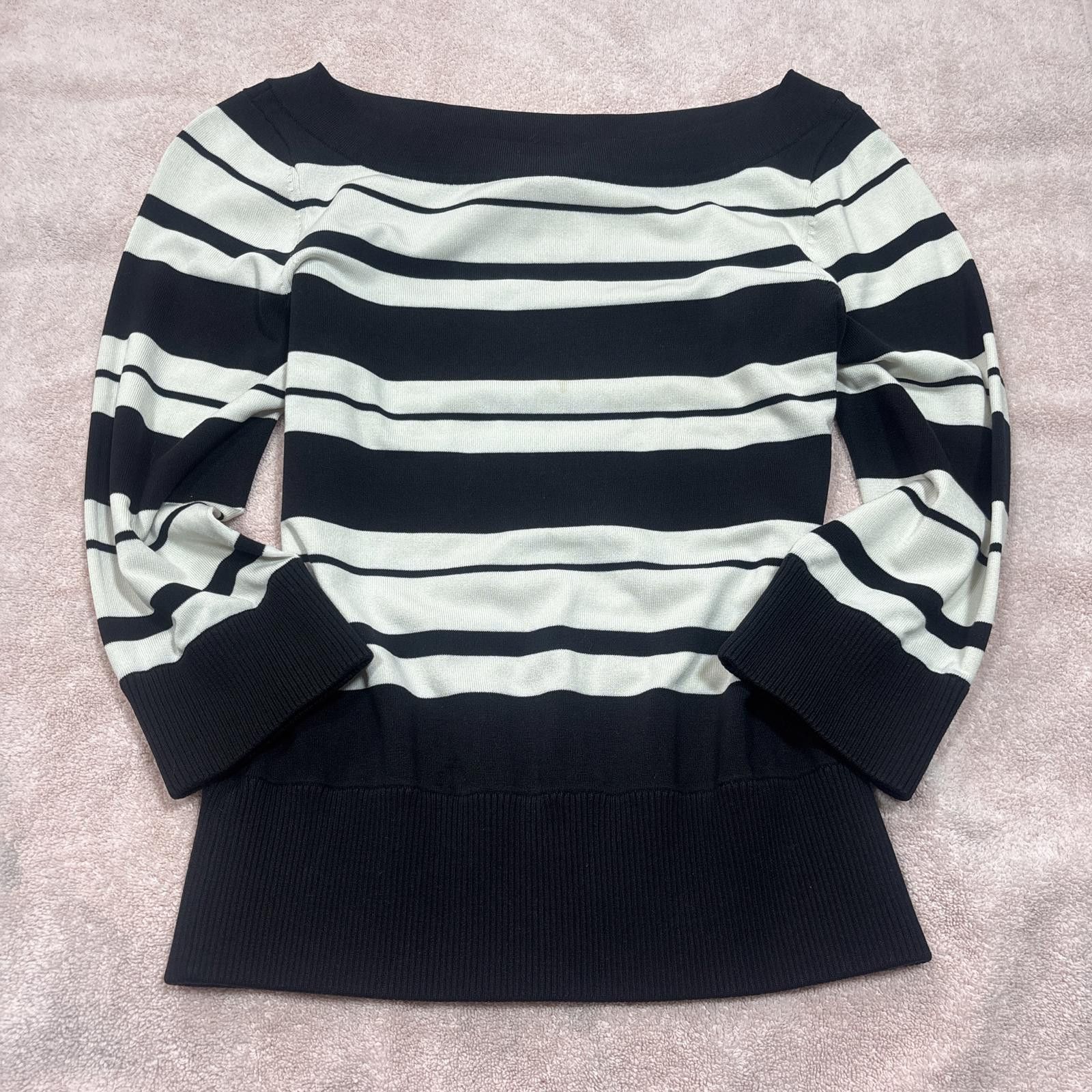 Other y2k striped structured wide neck top Size M / US 6-8 / IT 42-44 - 1 Thumbnail