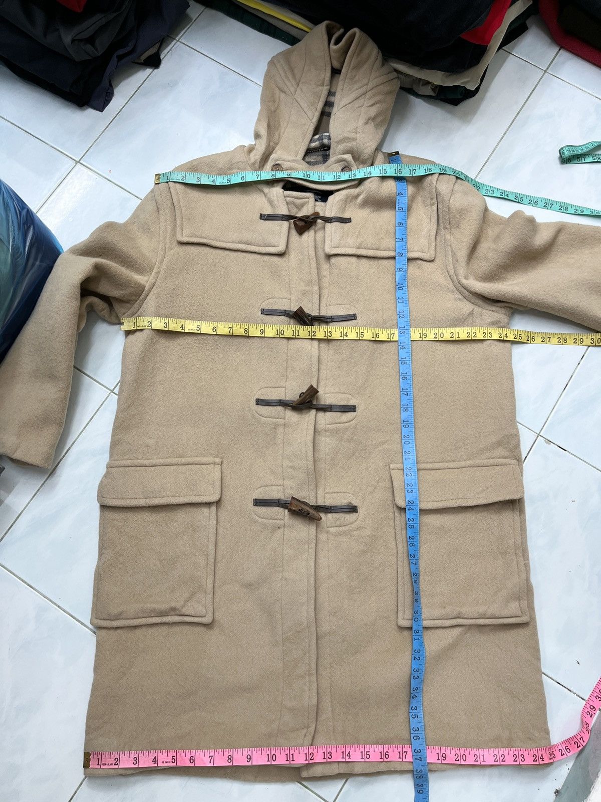 Burberry 🔥🔥🔥STEALS BURBERRY LONDON NOVA CHECK DUFFLE COAT Size US M / EU 48-50 / 2 - 13 Thumbnail