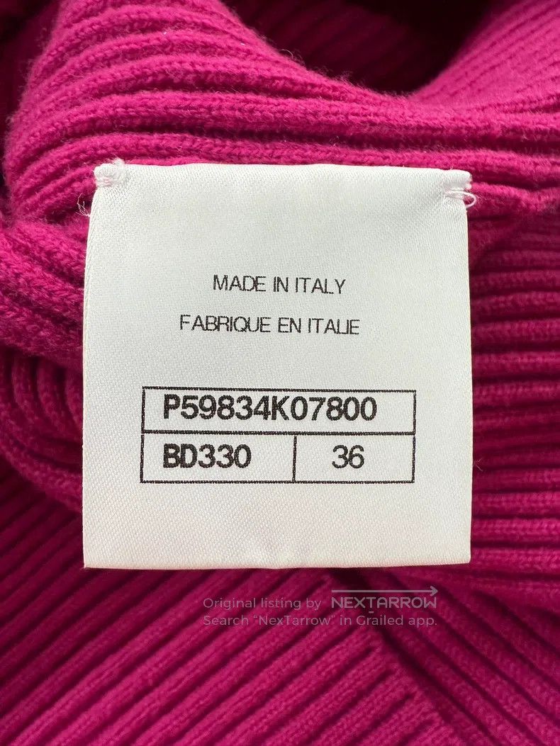 Chanel Chanel Rose-red half-sleeved knitwear Size XS / US 0-2 / IT 36-38 - 4 Thumbnail