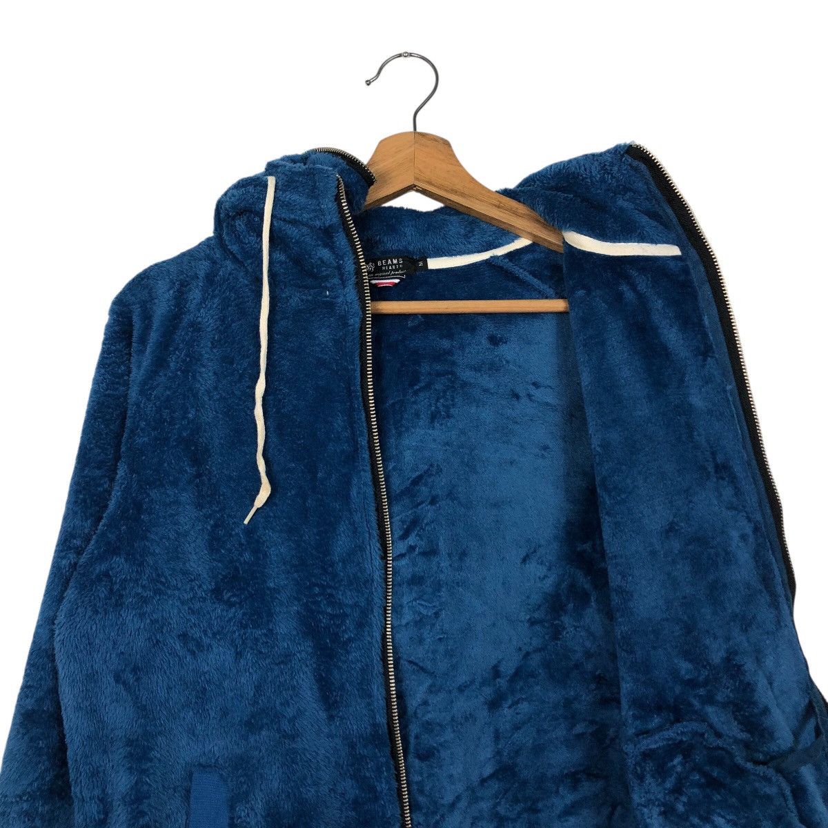 Beams Plus 📌Rich Blue Vintage Zipper Fleece Jacket Beams Heart Size US M / EU 48-50 / 2 - 14 Thumbnail