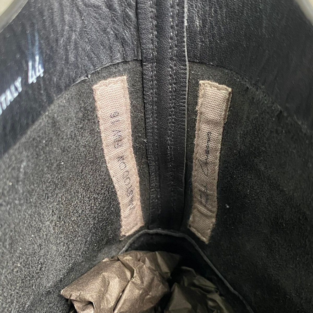 Rick Owens FW2016 ‘Mastodon’ OWENSCORP High Top Calf Leather Sneaker Size US 9.5 / EU 42-43 - 11 Thumbnail