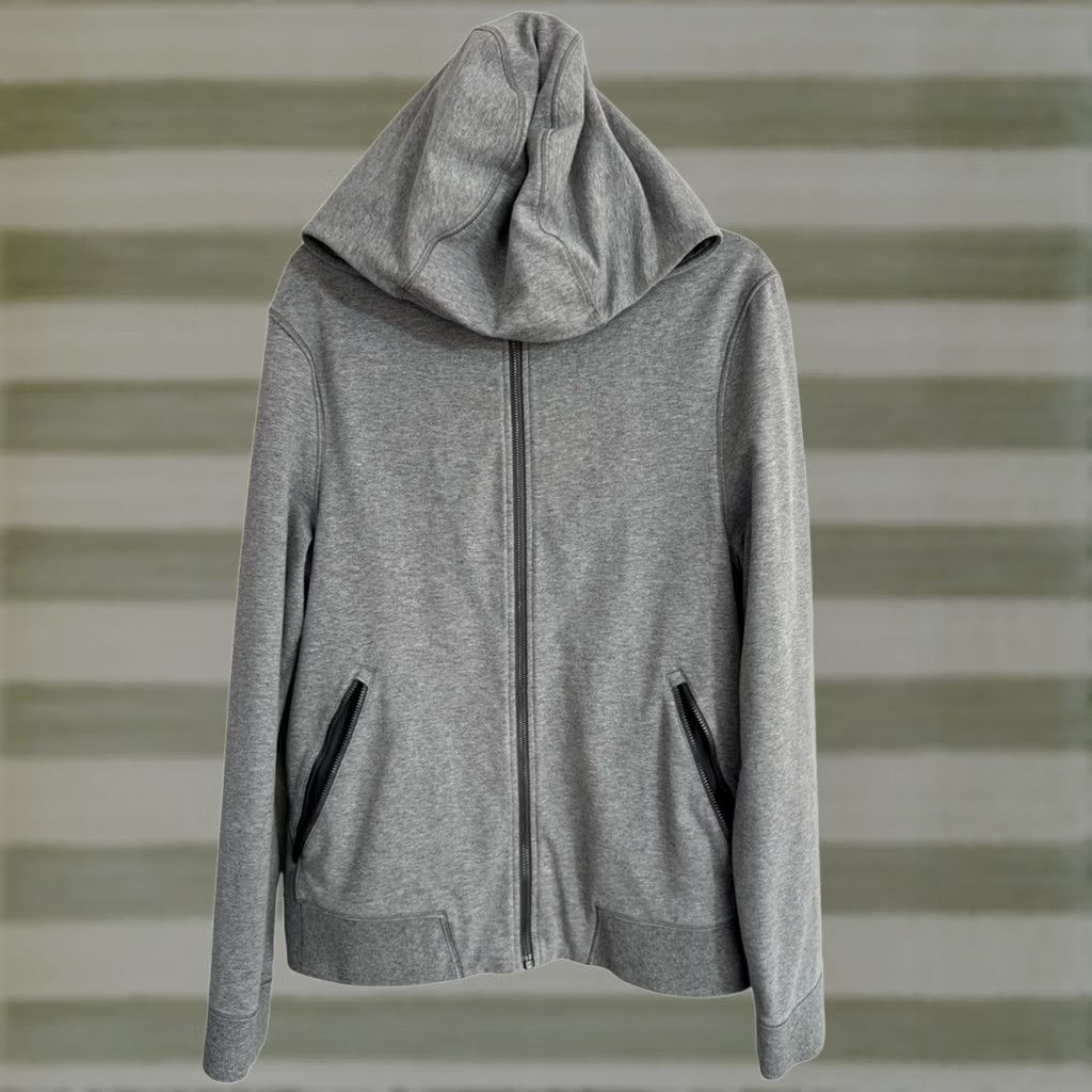 Lululemon Lululemon Hoodie Mens S Gray Cross Cut Heathered Full Zip Stretch EUC Size US S / EU 44-46 / 1 - 1 Thumbnail
