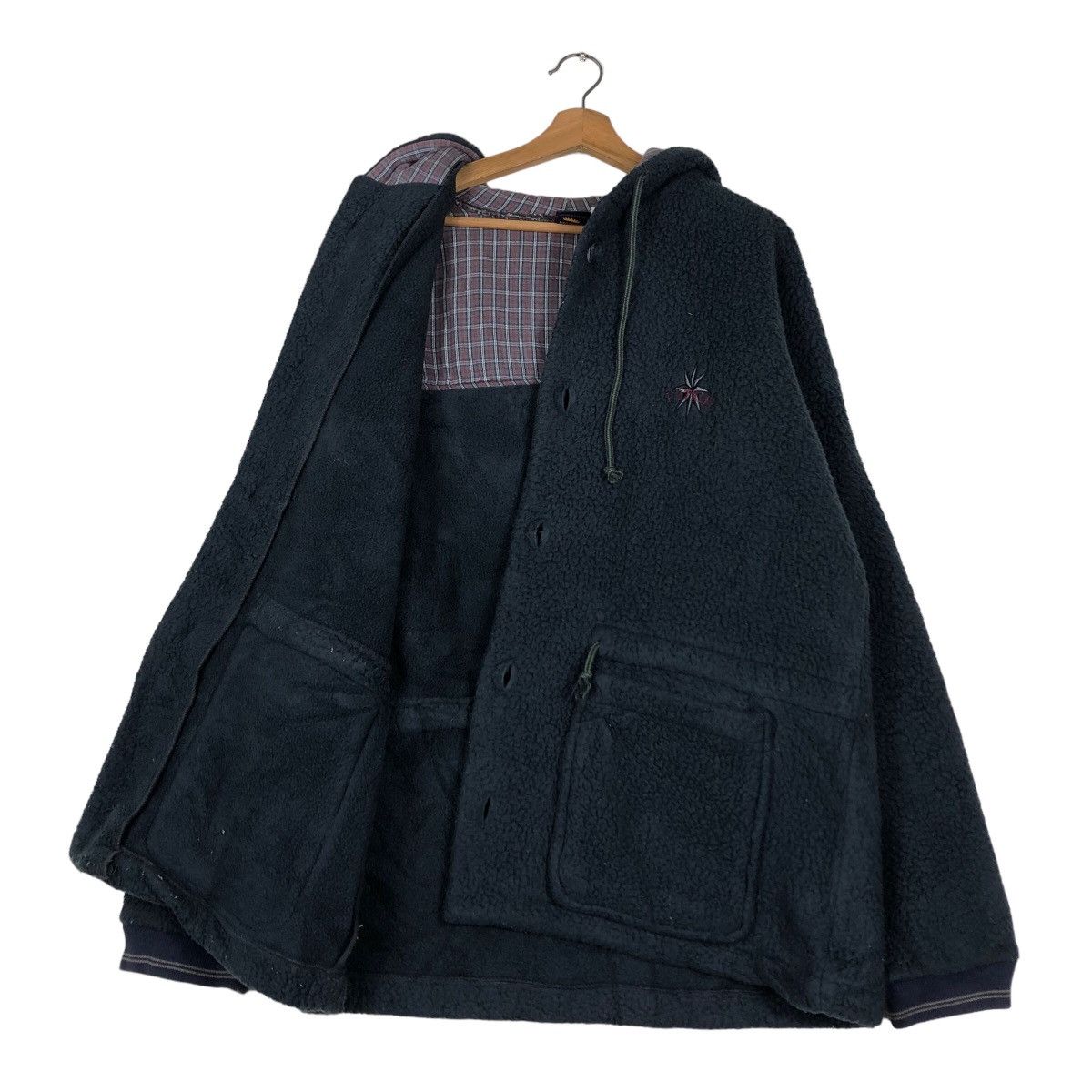 Japanese Brand Vintage Biotribe Made in Usa Fleece Jacket Skate Streetwear Size US M / EU 48-50 / 2 - 11 Thumbnail