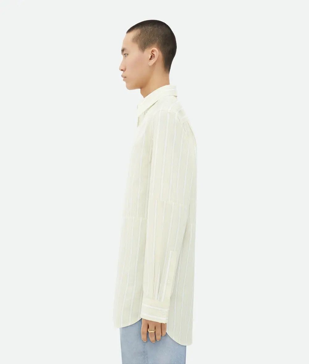 Bottega Veneta o1lf3ng10825 Cotton Linen Relaxed Striped Shirt Multicolor Size US S / EU 44-46 / 1 - 2 Thumbnail