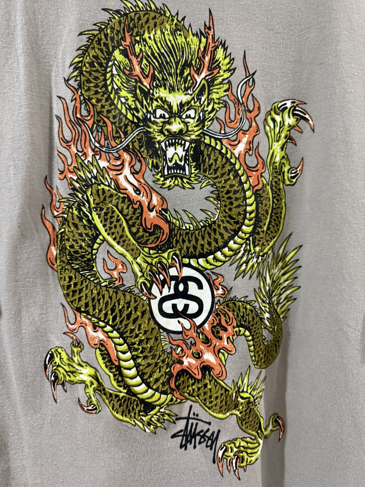 Stussy × Vintage Vintage Stussy Dragon Tshirt Made in USA Size US M / EU 48-50 / 2 - 3 Thumbnail