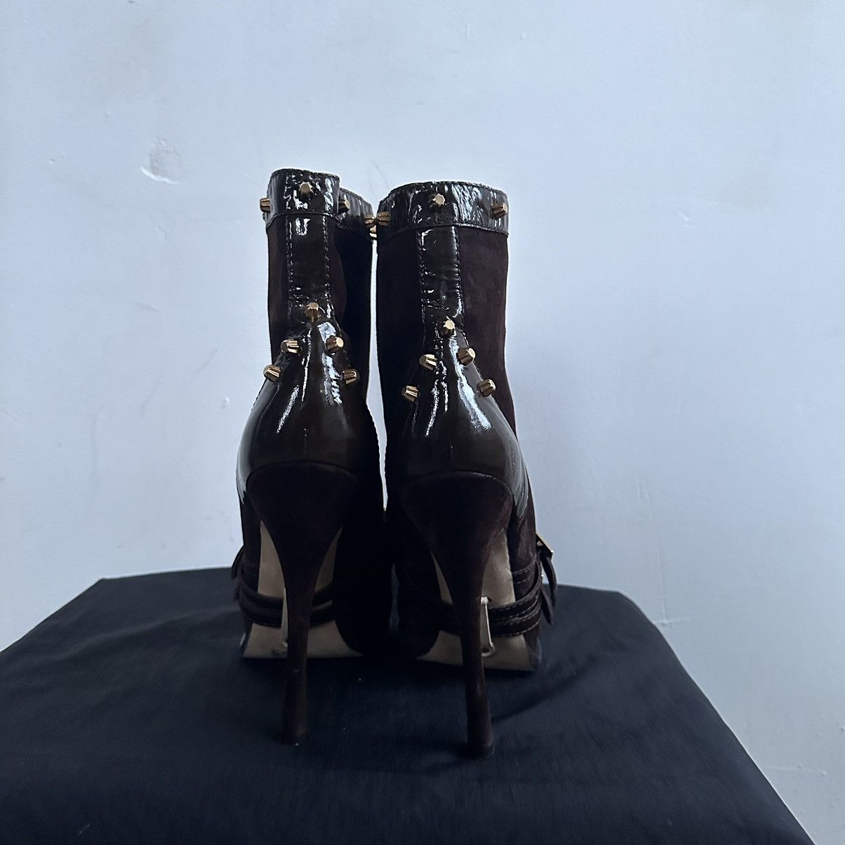 Dsquared2 Dsquared Bone Heel y2k 2010 Runway Limited Edition Boots Size US 10 / IT 40 - 6 Thumbnail