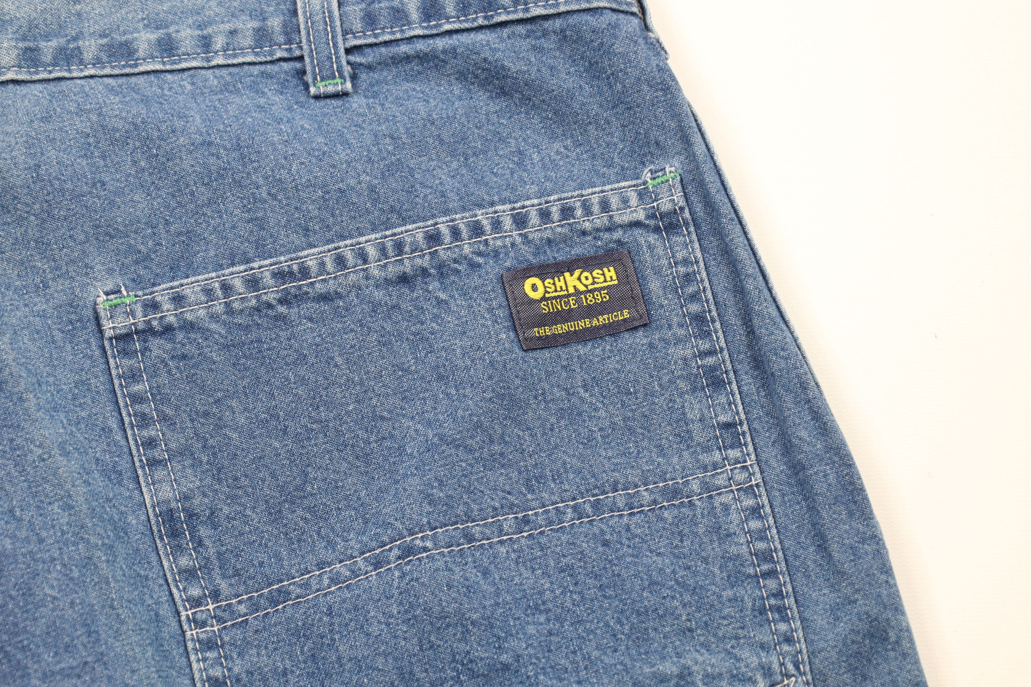 Vintage Vintage 90s OshKosh B'Gosh Fit Dungaree Denim Shorts USA Size US 38 / EU 54 - 14 Thumbnail