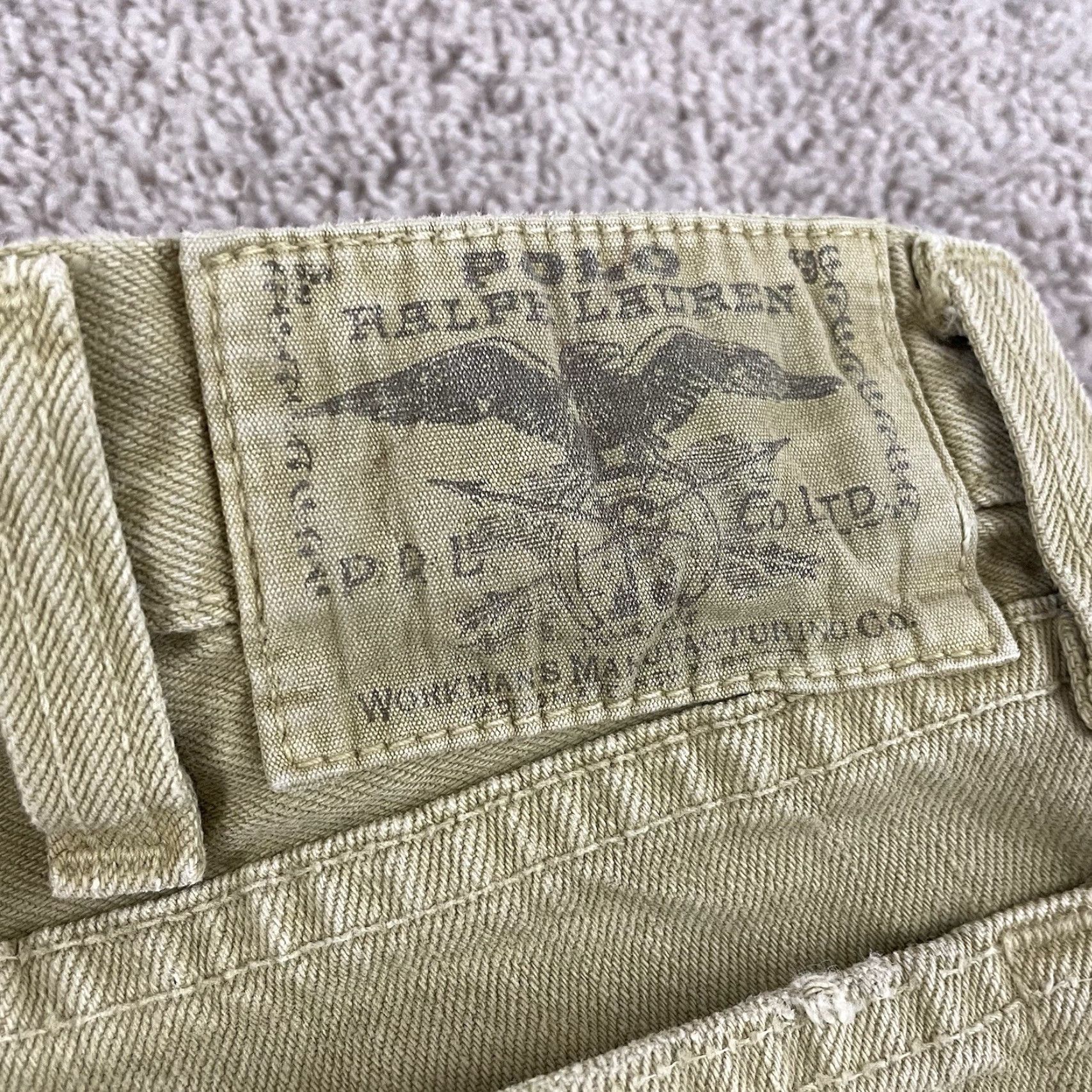 Polo Ralph Lauren VINTAGE Polo Ralph Lauren Adirondack Pants 36x30 Corduroys Tan 90s Heritage Vintage Mens Regular Straight Pockets Belt Loops Weathered Sanforized Size US M / EU 48-50 / 2 - 4 Thumbnail