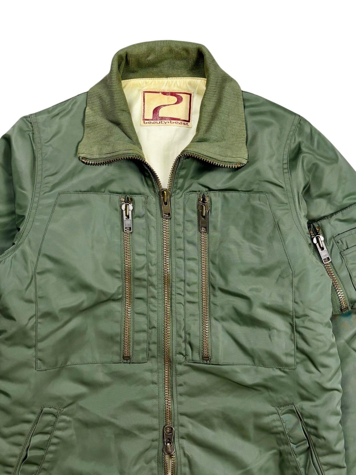 Beauty Beast 1990s Beauty:Beast - Aviator Pilot Bomber Size US M / EU 48-50 / 2 - 6 Thumbnail